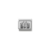 Nomination Composable Classic MONUMENTS RELIEF acciaio e argento 925 (28_Mailander Dom)